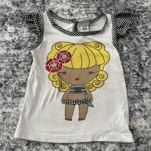 2T Gwen Stefani Harajuku Mini Tank Top No Doubt Lovers Sunshine Cuties White Tee